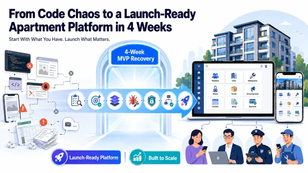 Apartment management platform dashboard and mobile app